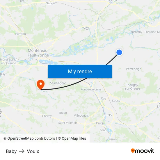Baby to Voulx map