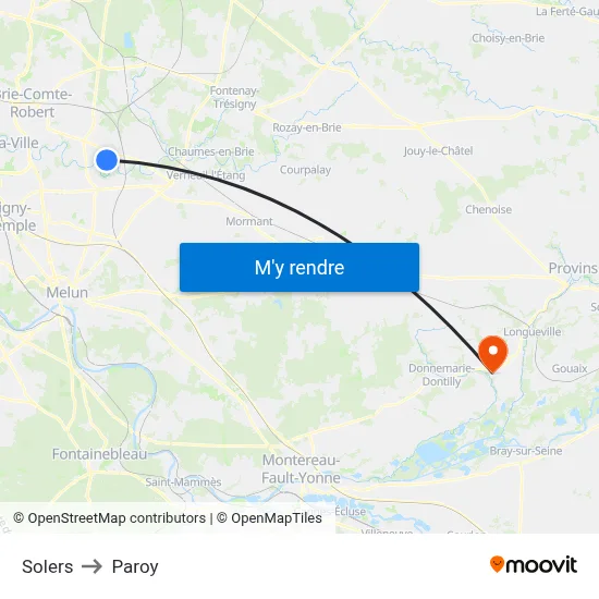 Solers to Paroy map