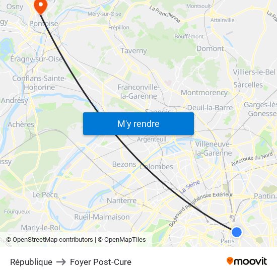 République to Foyer Post-Cure map