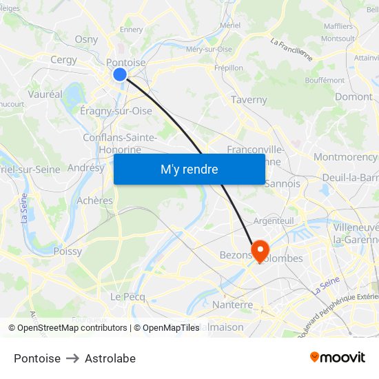 Pontoise to Astrolabe map