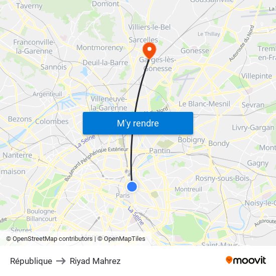 République to Riyad Mahrez map