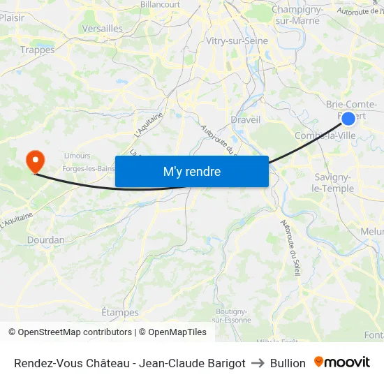 Rendez-Vous Château - Jean-Claude Barigot to Bullion map