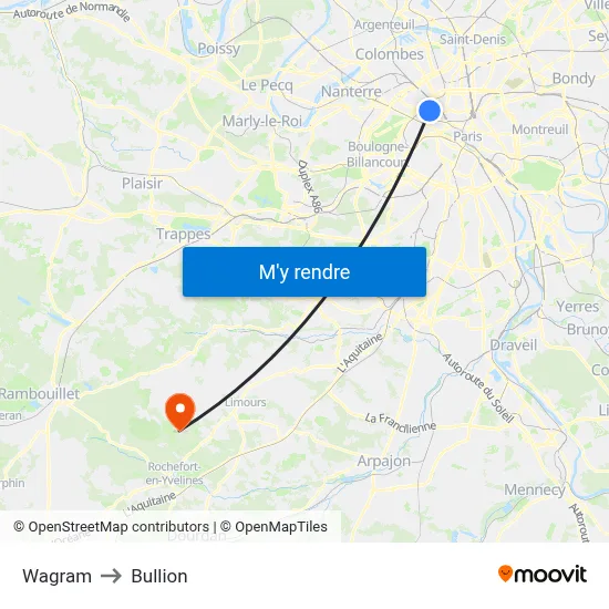 Wagram to Bullion map