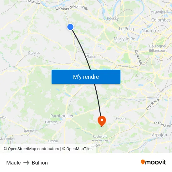 Maule to Bullion map