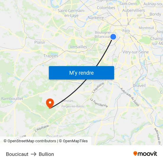 Boucicaut to Bullion map
