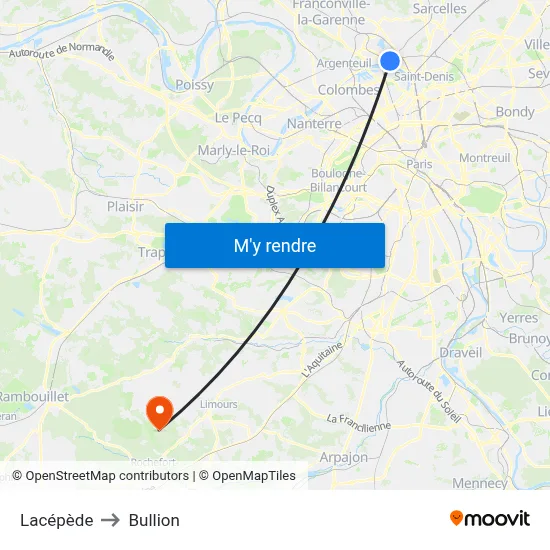 Lacépède to Bullion map