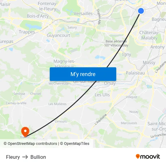 Fleury to Bullion map
