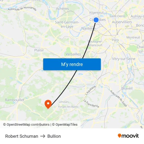Robert Schuman to Bullion map