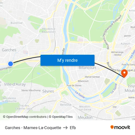 Garches - Marnes-La-Coquette to Efb map