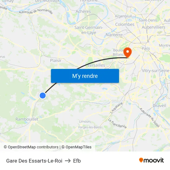 Gare Des Essarts-Le-Roi to Efb map