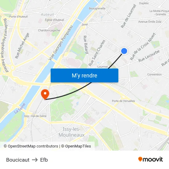 Boucicaut to Efb map