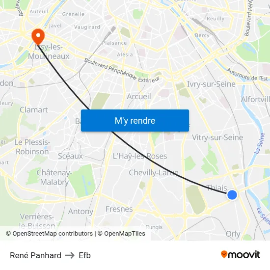 René Panhard to Efb map