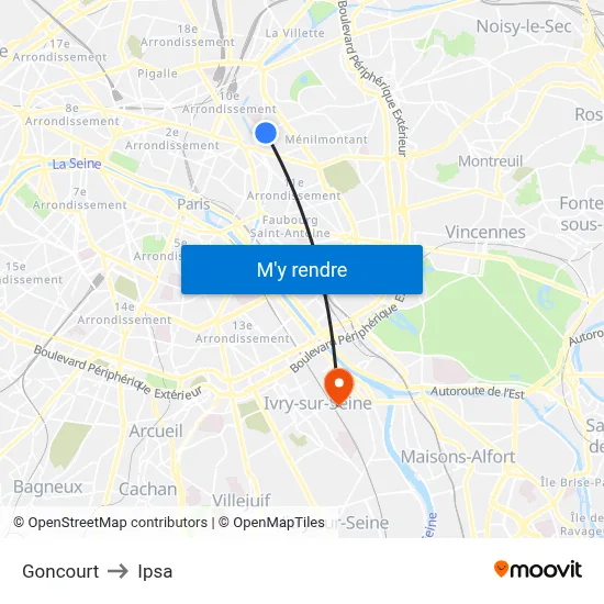 Goncourt to Ipsa map