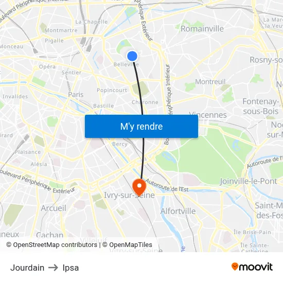 Jourdain to Ipsa map