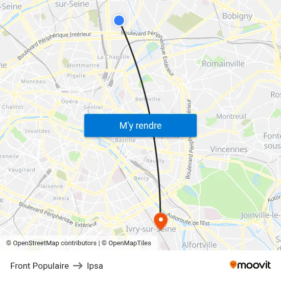 Front Populaire to Ipsa map