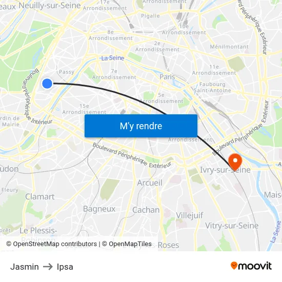 Jasmin to Ipsa map