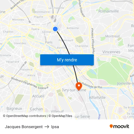 Jacques Bonsergent to Ipsa map