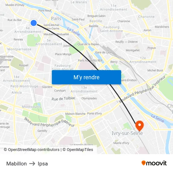 Mabillon to Ipsa map