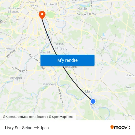 Livry-Sur-Seine to Ipsa map