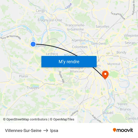 Villennes-Sur-Seine to Ipsa map