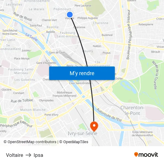 Voltaire to Ipsa map