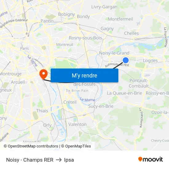 Noisy - Champs RER to Ipsa map