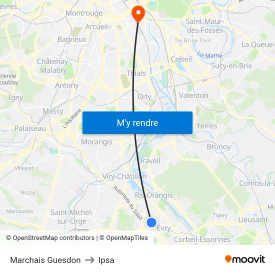 Marchais Guesdon to Ipsa map