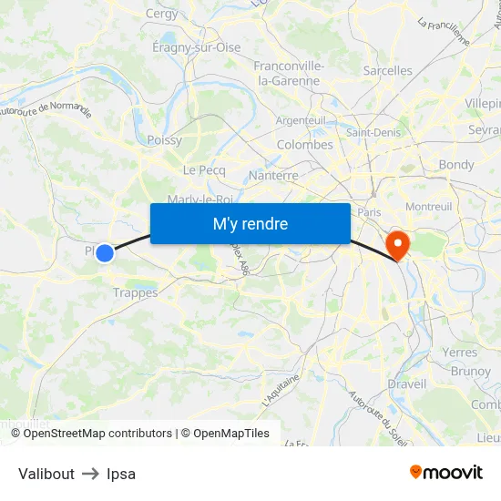 Valibout to Ipsa map