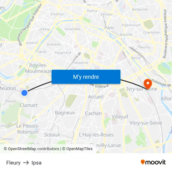 Fleury to Ipsa map