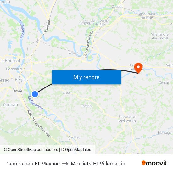 Camblanes-Et-Meynac to Mouliets-Et-Villemartin map