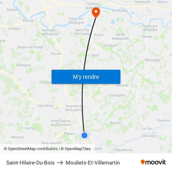 Saint-Hilaire-Du-Bois to Mouliets-Et-Villemartin map