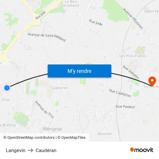 Langevin to Caudéran map