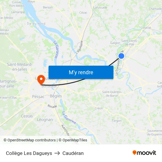 Collège Les Dagueys to Caudéran map