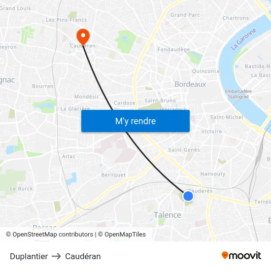 Duplantier to Caudéran map