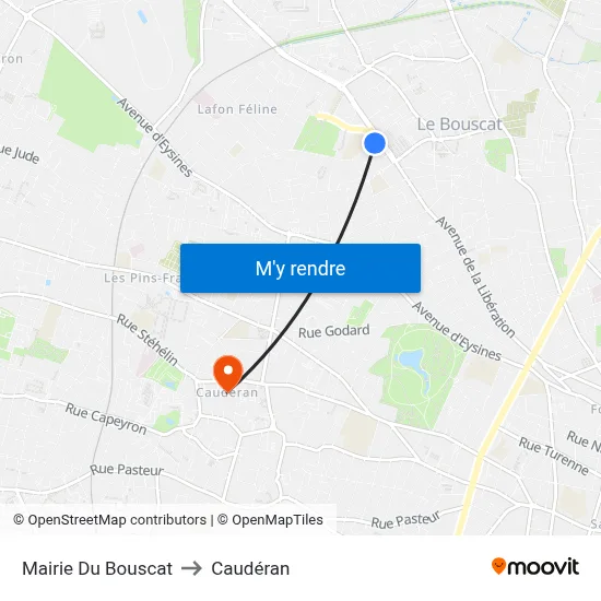 Mairie Du Bouscat to Caudéran map