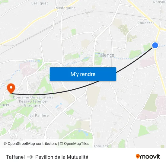Taffanel to Pavillon de la Mutualité map