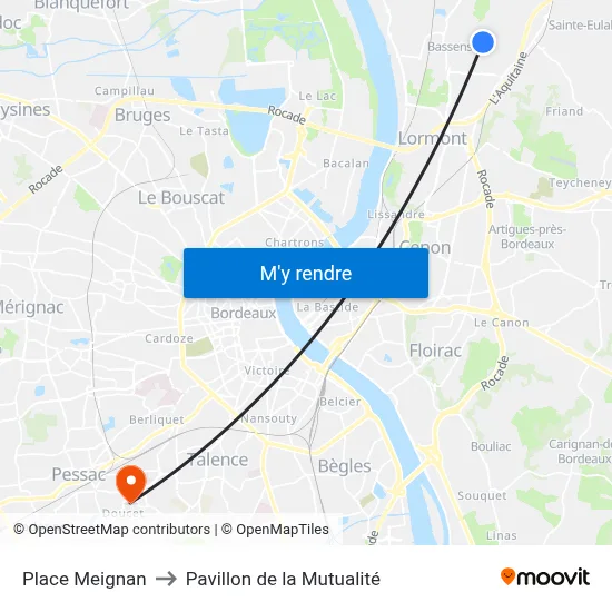 Place Meignan to Pavillon de la Mutualité map