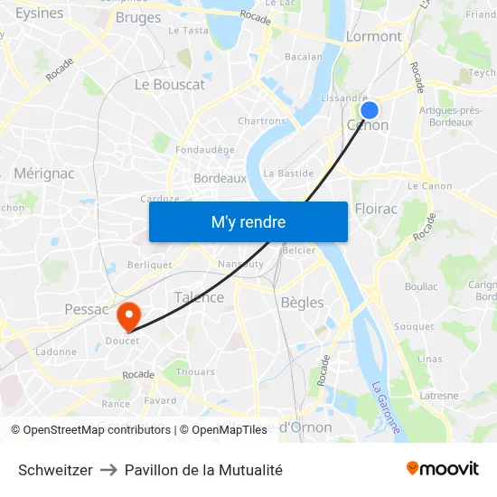 Schweitzer to Pavillon de la Mutualité map