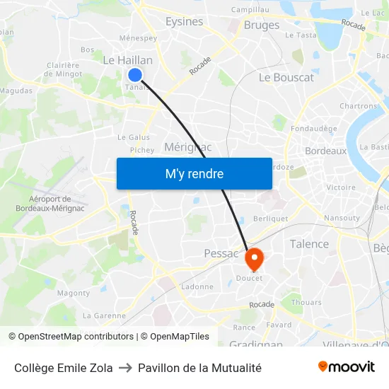 Collège Emile Zola to Pavillon de la Mutualité map