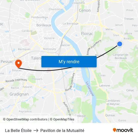 La Belle Étoile to Pavillon de la Mutualité map