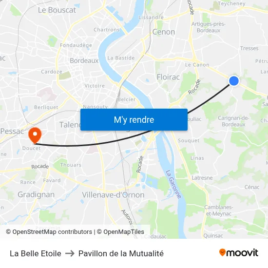 La Belle Etoile to Pavillon de la Mutualité map