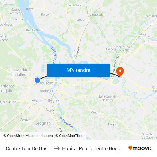 Centre Tour De Gassies to Hopital Public Centre Hospitalier map
