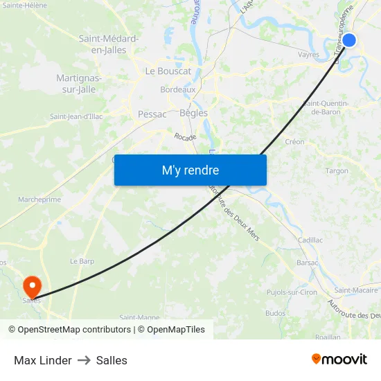 Max Linder to Salles map