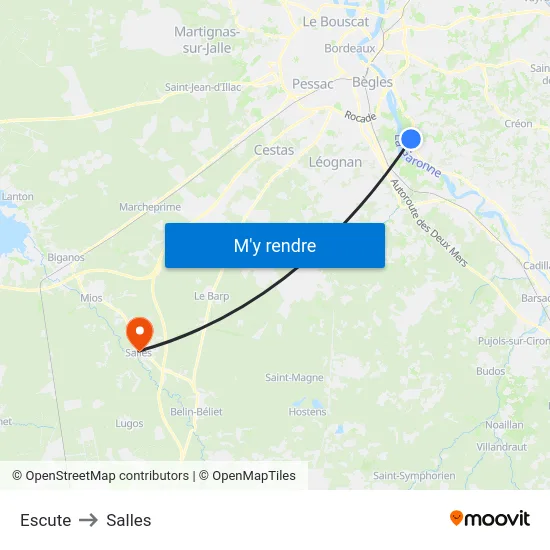 Escute to Salles map