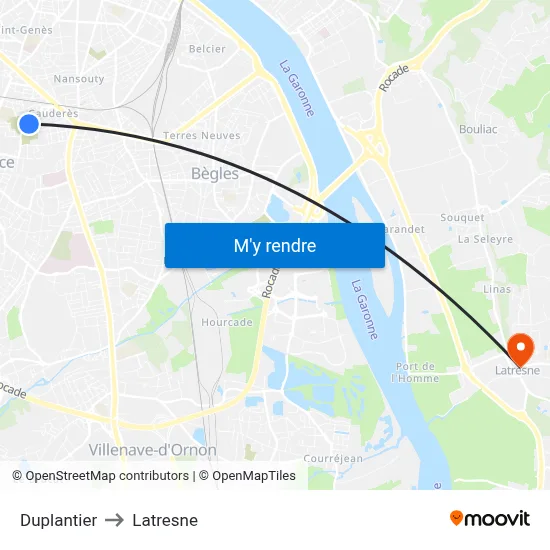 Duplantier to Latresne map
