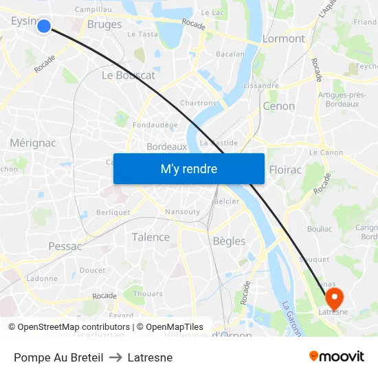 Pompe Au Breteil to Latresne map