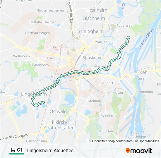 C1 Bus Line Map