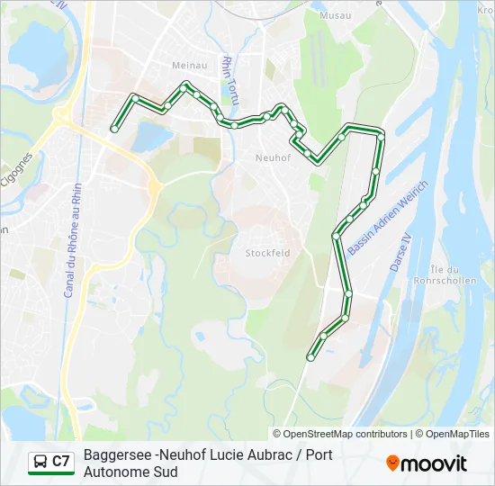 C7 Bus Line Map