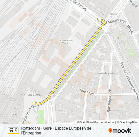 G Bus Line Map