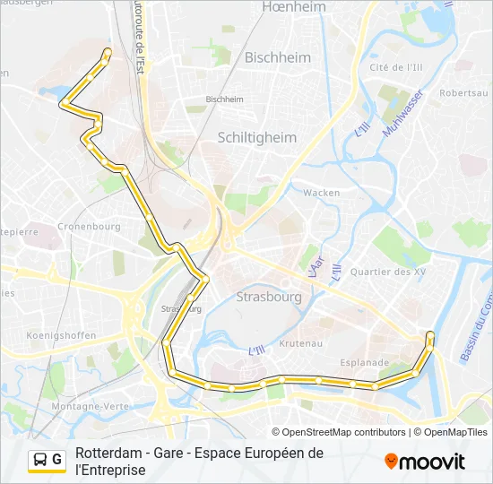 G Bus Line Map